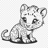 Beautiful Big Cat Illustration In PNG For Free Download