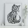 Sitting Kitten Printable Image - PNG Free Download