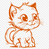 Sitting Cat SVG - Printable Image For Commercial Use