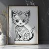 Ornate Cat - Glowforge DXF