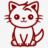 Artistic Cat PNG