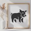 Standing Pig Decal - PDF Free Download