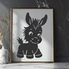 Creative Donkey Artwork - Free DXF