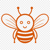 Unique Bee Vector Image In SVG For Free Download