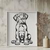 Free Sitting Great Dane Design - PNG