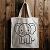 Free Unique Elephant Vector Drawing SVG - Commercial Use