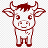 Stunning Calf SVG, PNG, PDF And DXF Files