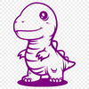 Beautiful Baby Dinosaur In SVG