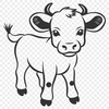 Beautiful Calf - Animal SVG Free Download