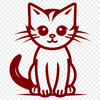 Free Beautiful Cat - Free DXF Download, Commercial Use