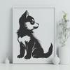 Artistic Husky In PDF - For Free Download, Commercial Use