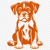 Cute Sitting Dog In SVG - Commercial Use