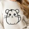 Stunning Hamster Clipart - Free DXF