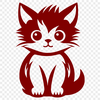 Free Cute Cat Vector Image