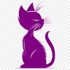 Creative Sitting Kitten Vector Craft File