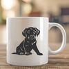 Cute Labrador Retriever In PNG & SVG