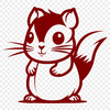 Free Cute Squirrel - Free SVG Download, Commercial Use