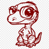 Beautiful Dinosaur In SVG - Free Digital Download