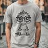 Stunning Baby Dinosaur Wearing Glasses PNG