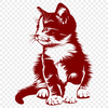 Free Kitten Vector Drawing