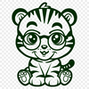 Cute Tiger - For Laser Engraver Project