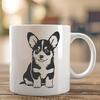 Artistic Welsh Corgi DXF - For Vinyl Project