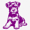 Cute Sitting Puppy DXF