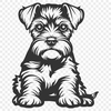 Sitting Dog DXF - Printable Image For Commercial Use