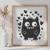 Monster Printable Image In SVG File Format For Free Download