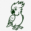 Parrot In DXF Format - Free Commercial Use License