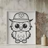 Owl Vector Art In SVG, PNG, PDF And DXF File Formats