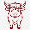 Cow Vector Illustration In SVG, PNG, PDF And DXF Formats