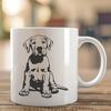 Artistic Great Dane In SVG & DXF