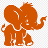 Cute Elephant Vector Illustration