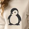 Creative Penguin Stencil - Free PNG Download