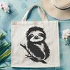 Cute Sloth In PDF & PNG