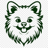 Cute Pomeranian In SVG - For Free Download, Commercial Use