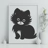 Stunning Sitting Pomeranian PNG