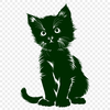 Stunning Kitten In SVG, PNG, PDF And DXF File Formats - Free