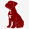 Cute Sitting Dog - SVG Digital File