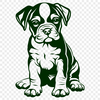 Beautiful Puppy In DXF For Free Download