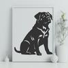 Rottweiler Digital Drawing In SVG, PNG, PDF And DXF File Formats