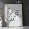 Cute Elephant In SVG & PNG