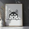 Cute Shiba Inu In DXF