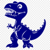 Baby Dinosaur Printable Artwork In DXF File Format For Free Download