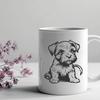 Beautiful Sitting Puppy Printable Artwork