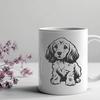 Cute Puppy In DXF - Free Digital Download