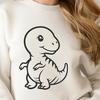 Cute T Rex - Glowforge PNG