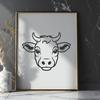 Unique Cow Template DXF - Free Download