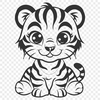 Tiger Drawing In PNG & SVG - Free Digital Download